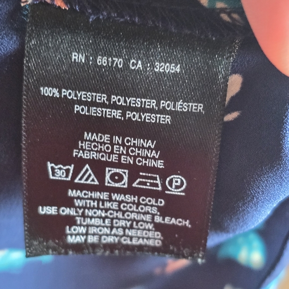 Anthropologie Maeve Tank Top Womens Size 0 Navy Turtle Print Scalloped Summer - Picture 5 of 7